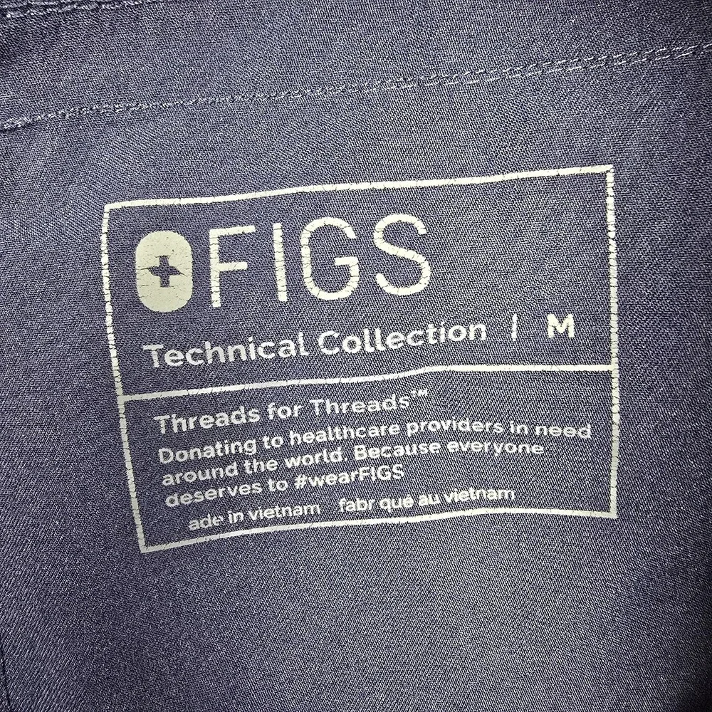 FIGS Pants Mens Medium Blue Technical Collection Cargo Scrub Workwear Stretch